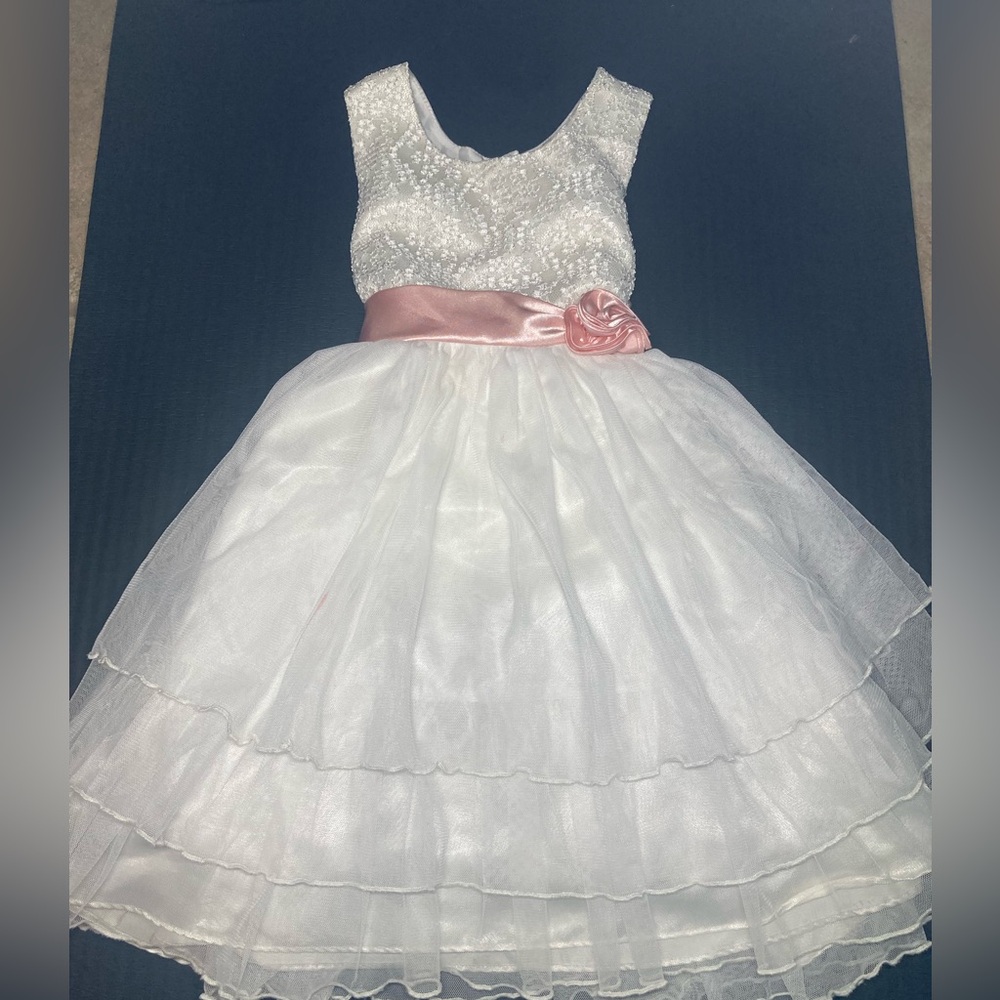 Girls white dress